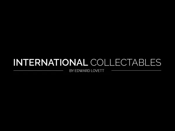 International Collectables by Edward Lovett