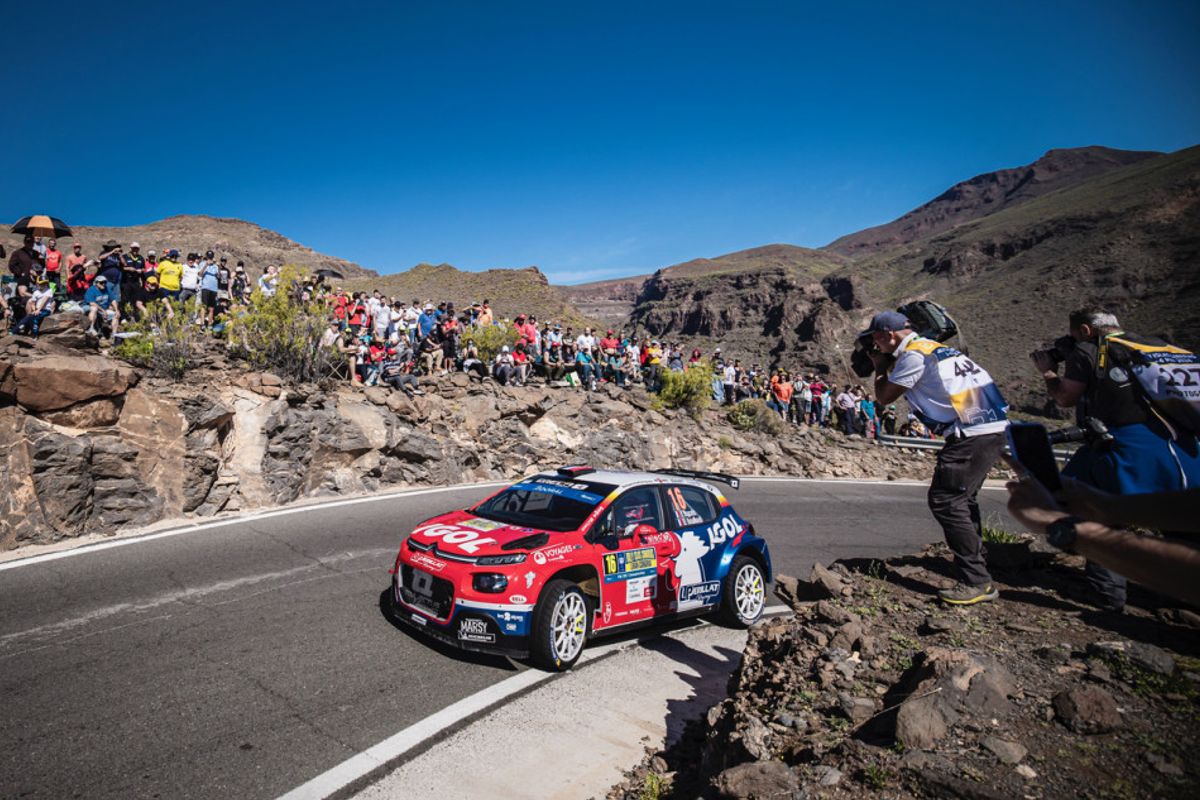 Bonato leads thrilling battle for first place on ERC Rally Islas Canarias