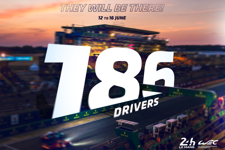 62 cars, 186 drivers set for 24 Hours of Le Mans, entry list