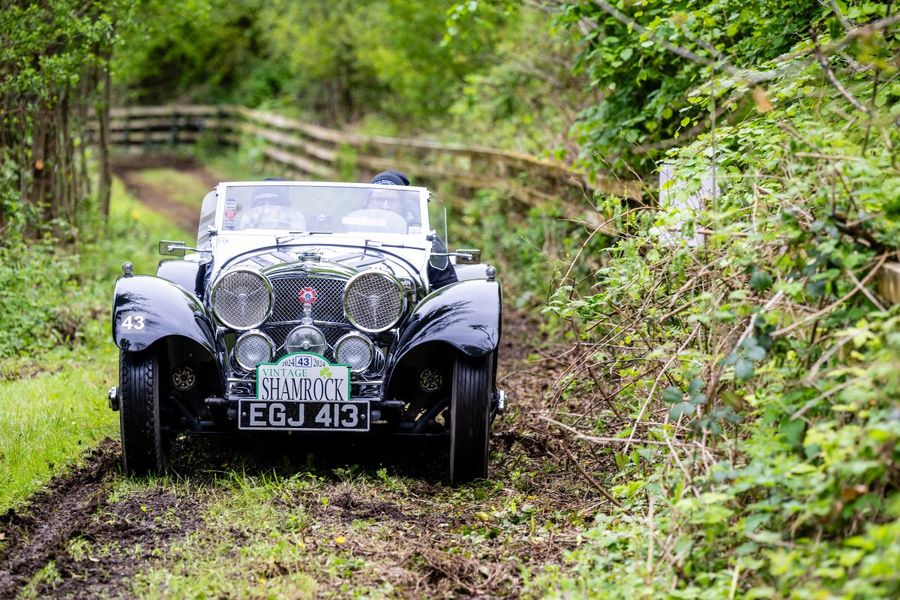 Stunning SS Jaguar pounces to take Vintage Shamrock Rally spoils