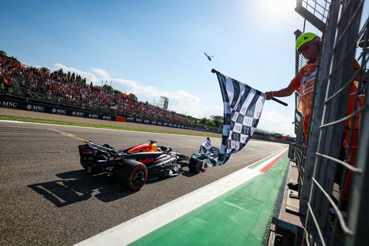 Max Verstappen holds off Lando Norris to win the Emilia-Romagna Grand Prix