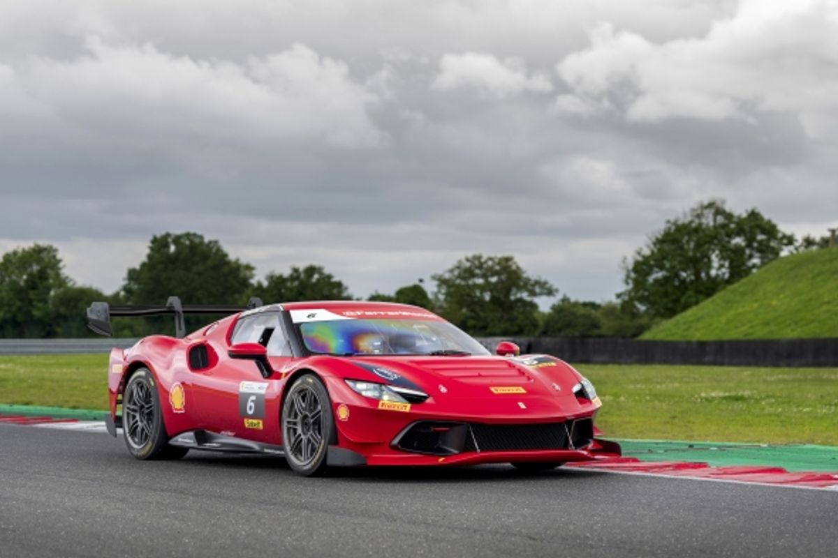Dynamic UK track debut of Ferrari 296 Challenge thrills drivers at Snetterton
