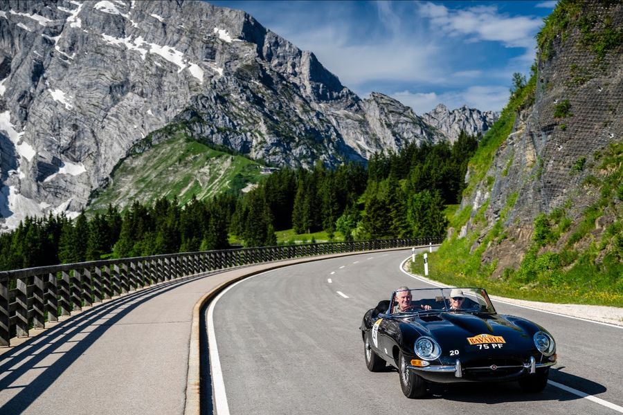 E-type excels on Rally the Globe's Carrera Bavaria