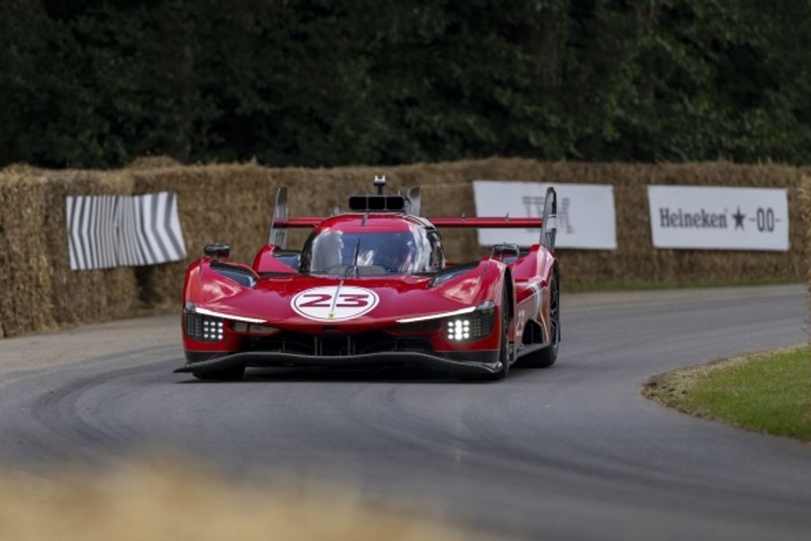 Oliver Bearman delights crowds with Ferrari at Goodwood Festival of Speed