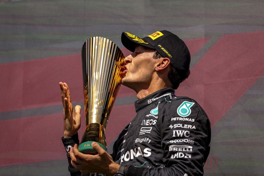 Russell leads Mercedes 1-2 at Belgian Grand Prix