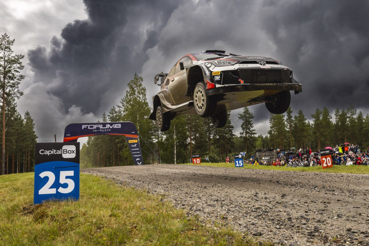 Kalle Rovanperä stays cool on turbulent Finnish Friday