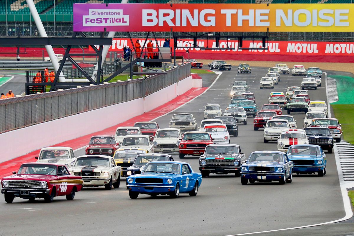 Bank holiday entertainment at the Silverstone Festival