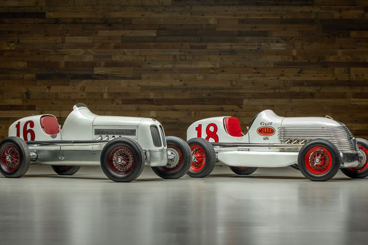 Video Last Two 1937 Miller-Gulf Race Cars on offer at  Worldwide Auctioneers