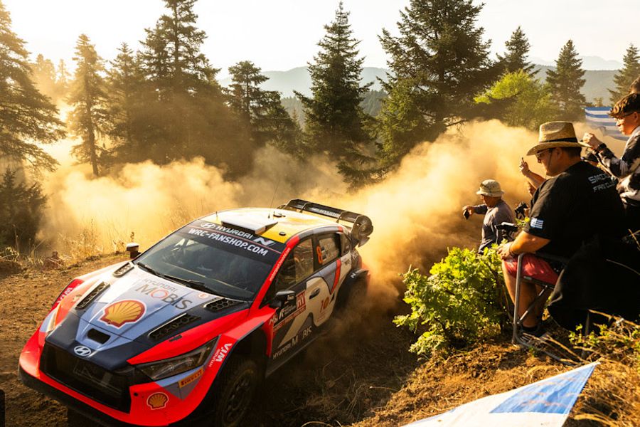 Tänak leads Friday in Greece as WRC title rivals suffer