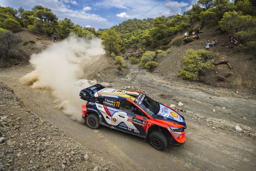 Acropolis Rally Greece: Neuville leads Hyundai 1-2-3