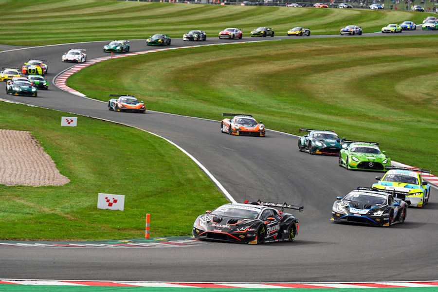 Collards,Ramyead & Robertson celebrate second GT wins of the season @ Donington