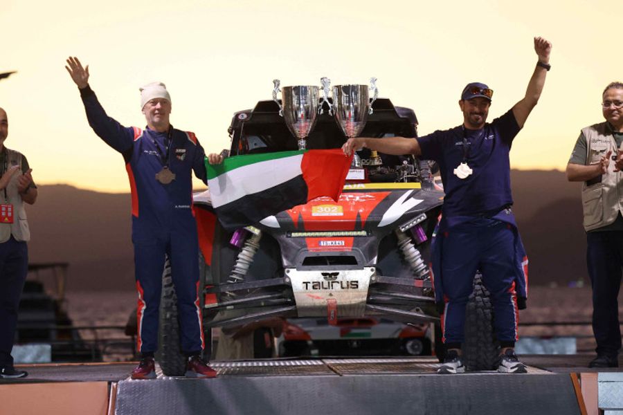 Emirati Khalid Al-Jafla and co-driver Andrei Rudnitski take Jordan Baja win