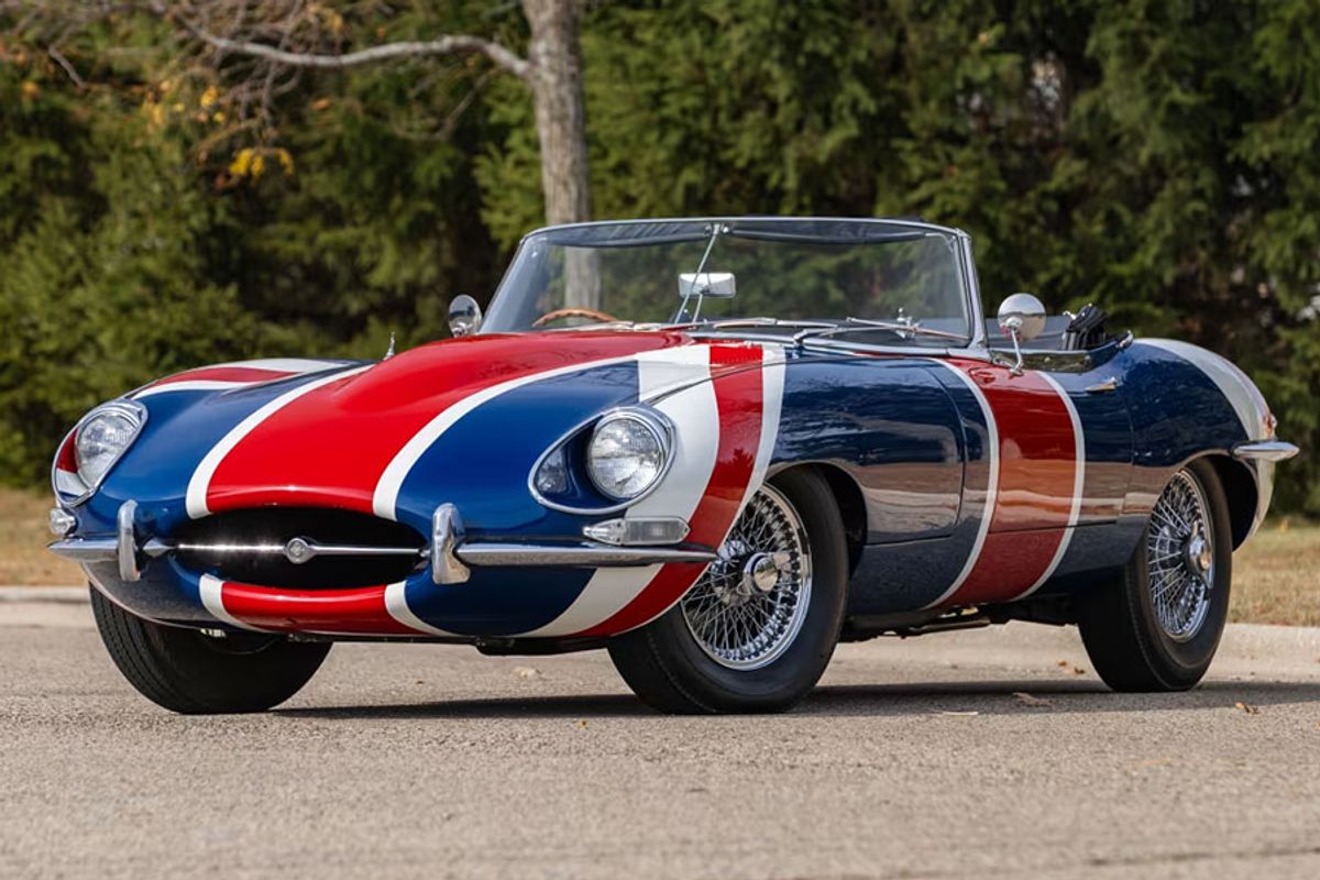 Groovy, Baby! Austin Powers Jaguar E-Type “Shaguar” Roadster at Mecum