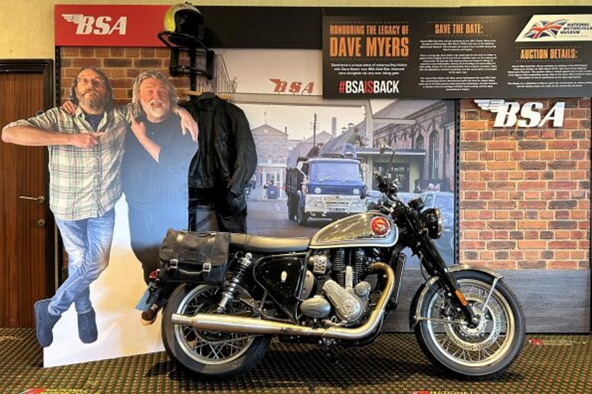 Last bike ridden by Hairy Biker Dave Myers to be auctioned for charity
