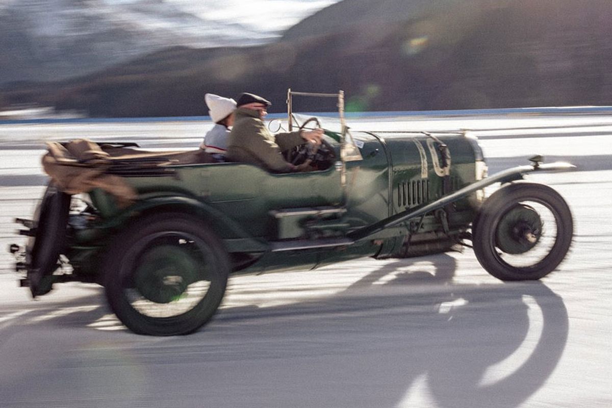 Vintage Bentley in St. Moritz - Thrills on I.C.E