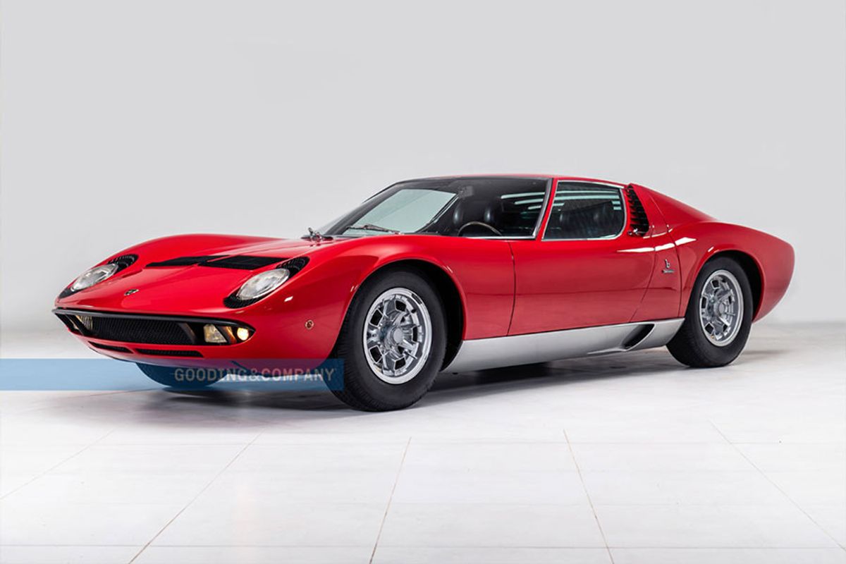 Lamborghini Miura P400 S Restored by Carrozzeria Cremonini @ Goodings Amelia Island