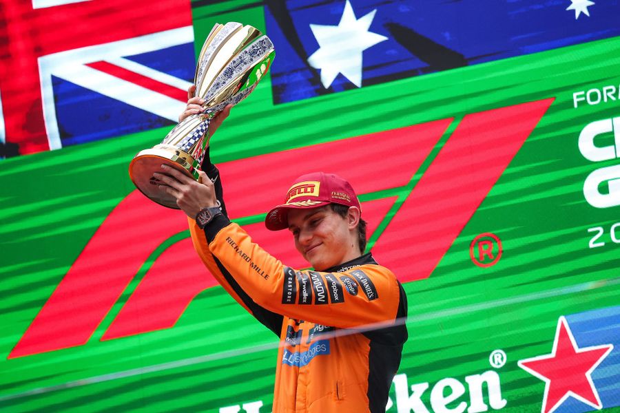 Piastri leads 1-2 for McLaren ahead of Russell in Chinese Grand Prix