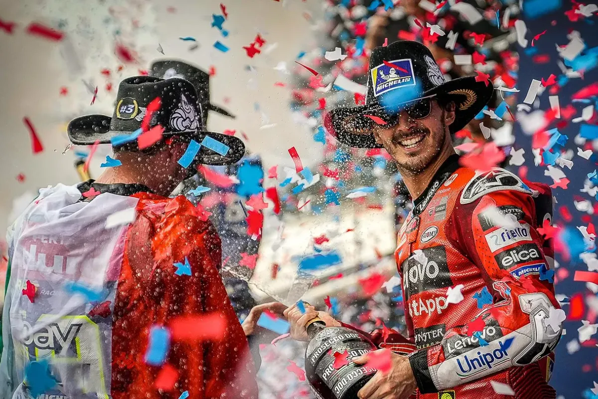 Bagnaia capitalises after Marc Marquez crash in drama-filled Americas MotoGP