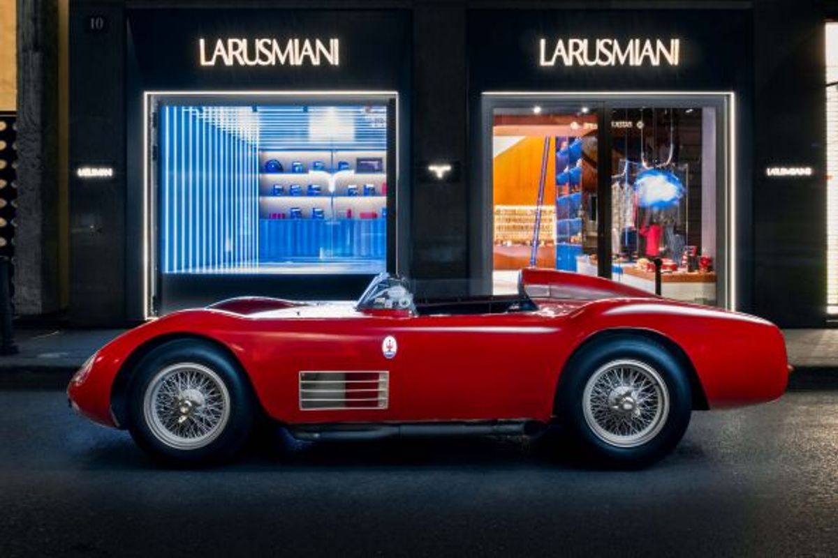 Maserati 200S on show during Milan Design Week 2025