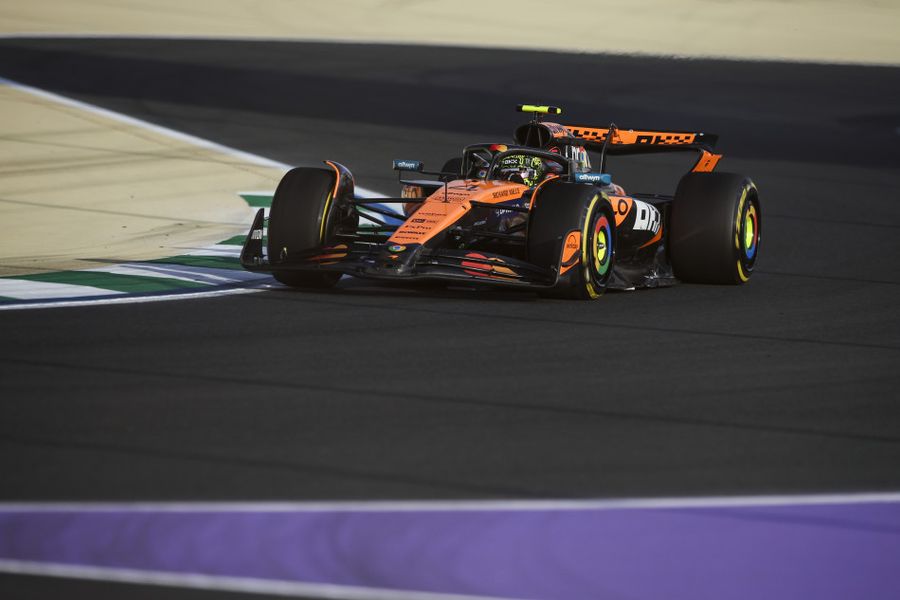 Norris heads McLaren 1-2 in second practice in Saudi Arabia 