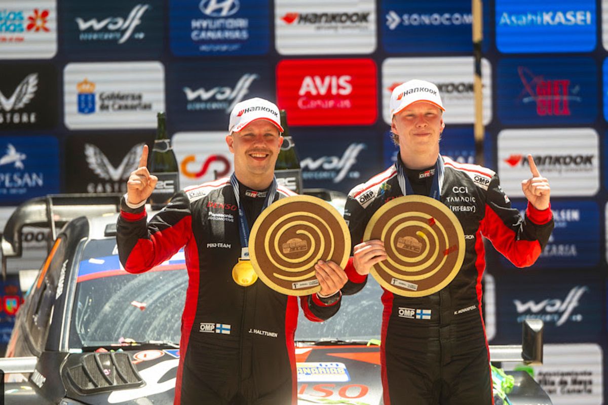 Kalle Rovanperä leads Rally Islas Canarias from start to finish