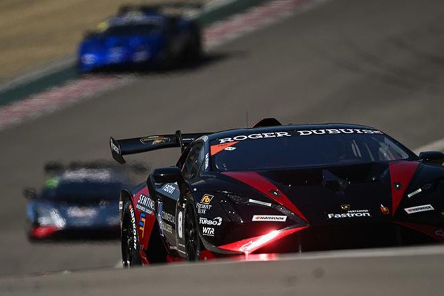 Persing Wins Wild Laguna Seca Lamborghini Super Trofeo Saturday Race