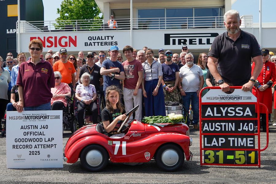 Goodwood pedal car lap record broken to raise money for Mission Motorsport