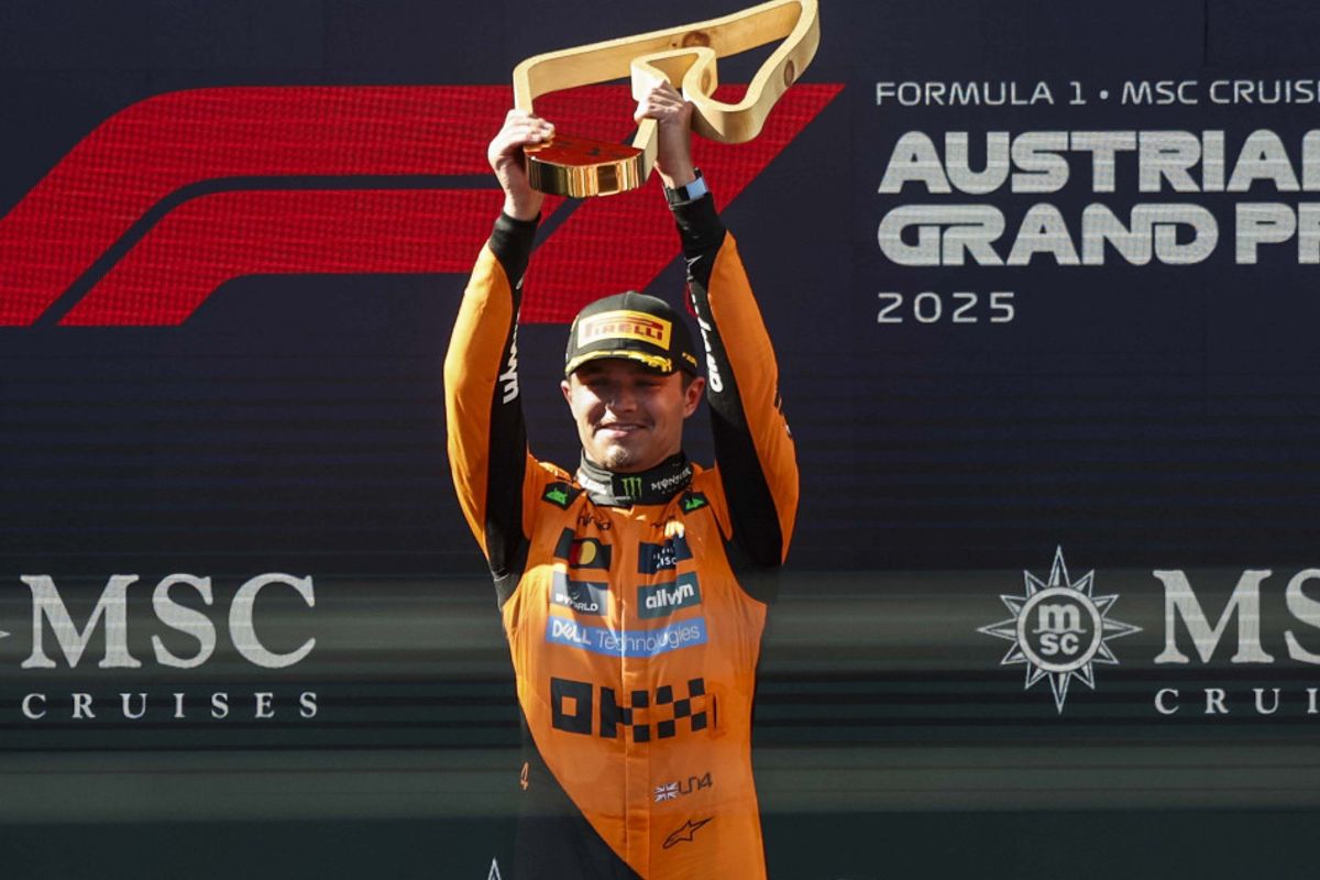 Lando Norris leads McLaren 1-2 at the Austrian Grand Prix