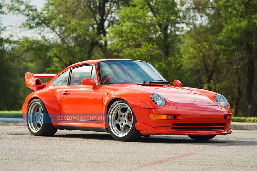 Porsche 993 GT2 Clubsport in sought color Blutorange @ Goodings