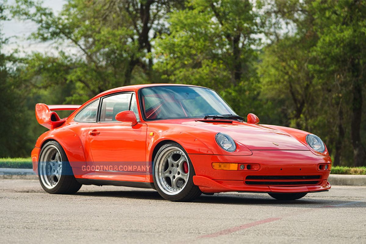 Porsche 993 GT2 Clubsport in sought color Blutorange @ Goodings