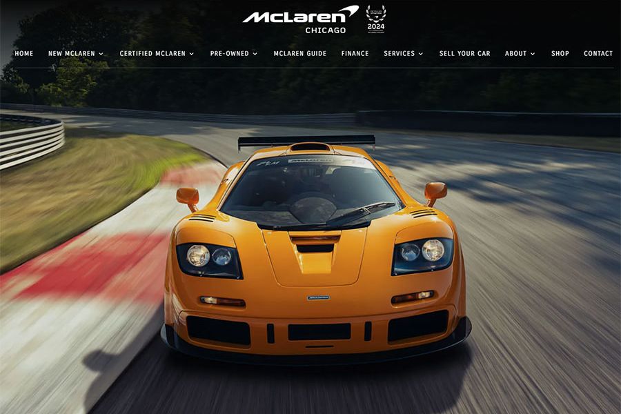 Mclaren Chicago - new web site by Racecar