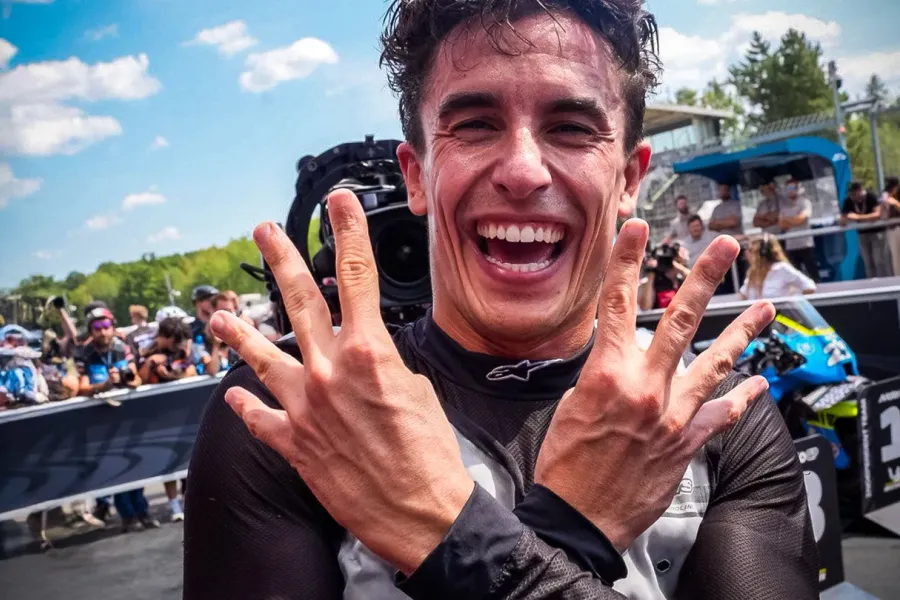 Marc Marquez fends off Bezzecchi to make Ducati history in the Czech MotoGP