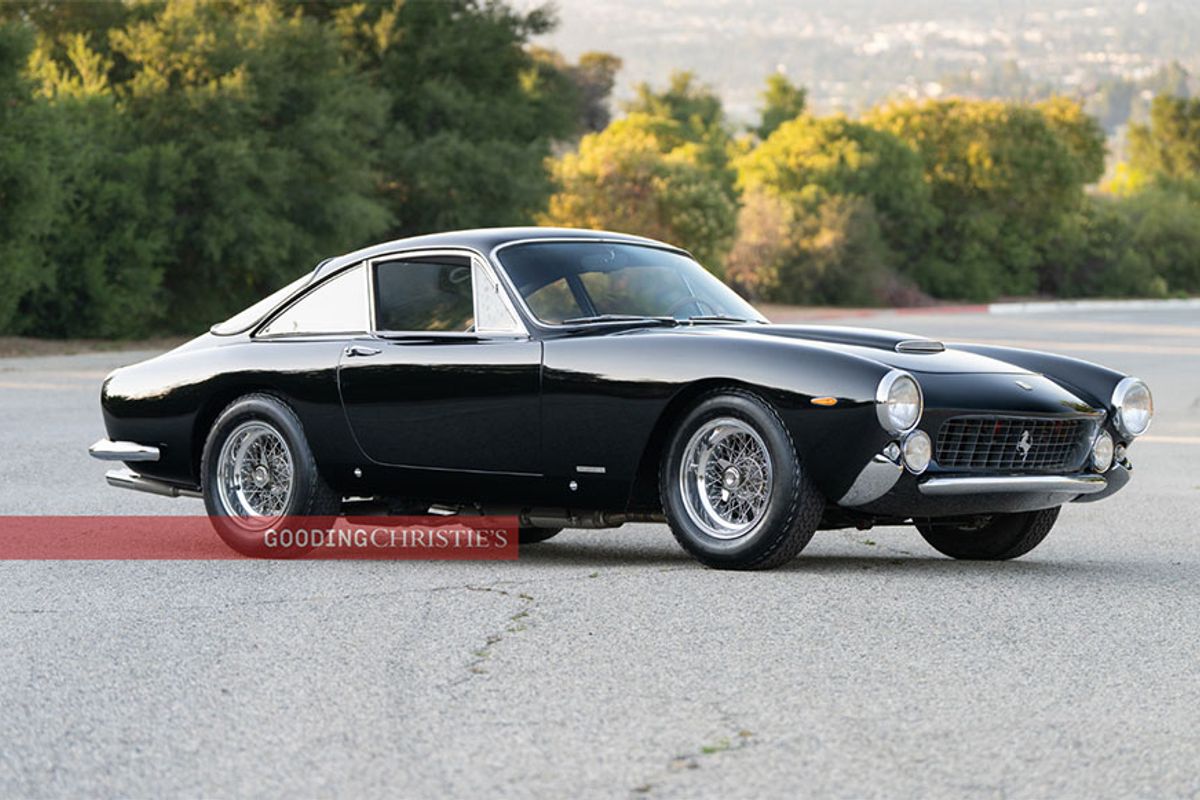   Black on Black Ferrari 250 GT Lusso at Goodings Pebble Beach Auctions