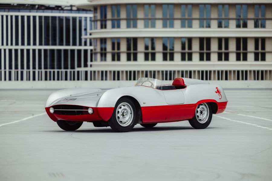 Abarth Boano 207/A  among collector cars at Broad Arrow Zoute Concours Auction