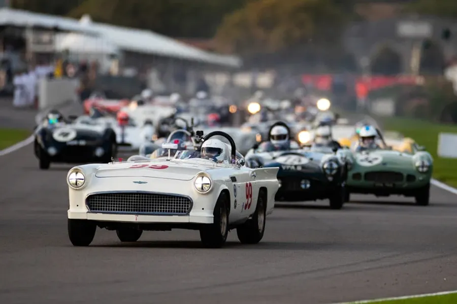 Watch the best moments from the opening day of the Goodwood Revival