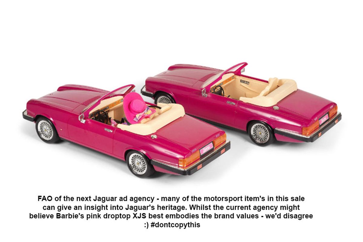 Open for bidding @ Bonhams: Jaguar Collection Automobilia Online