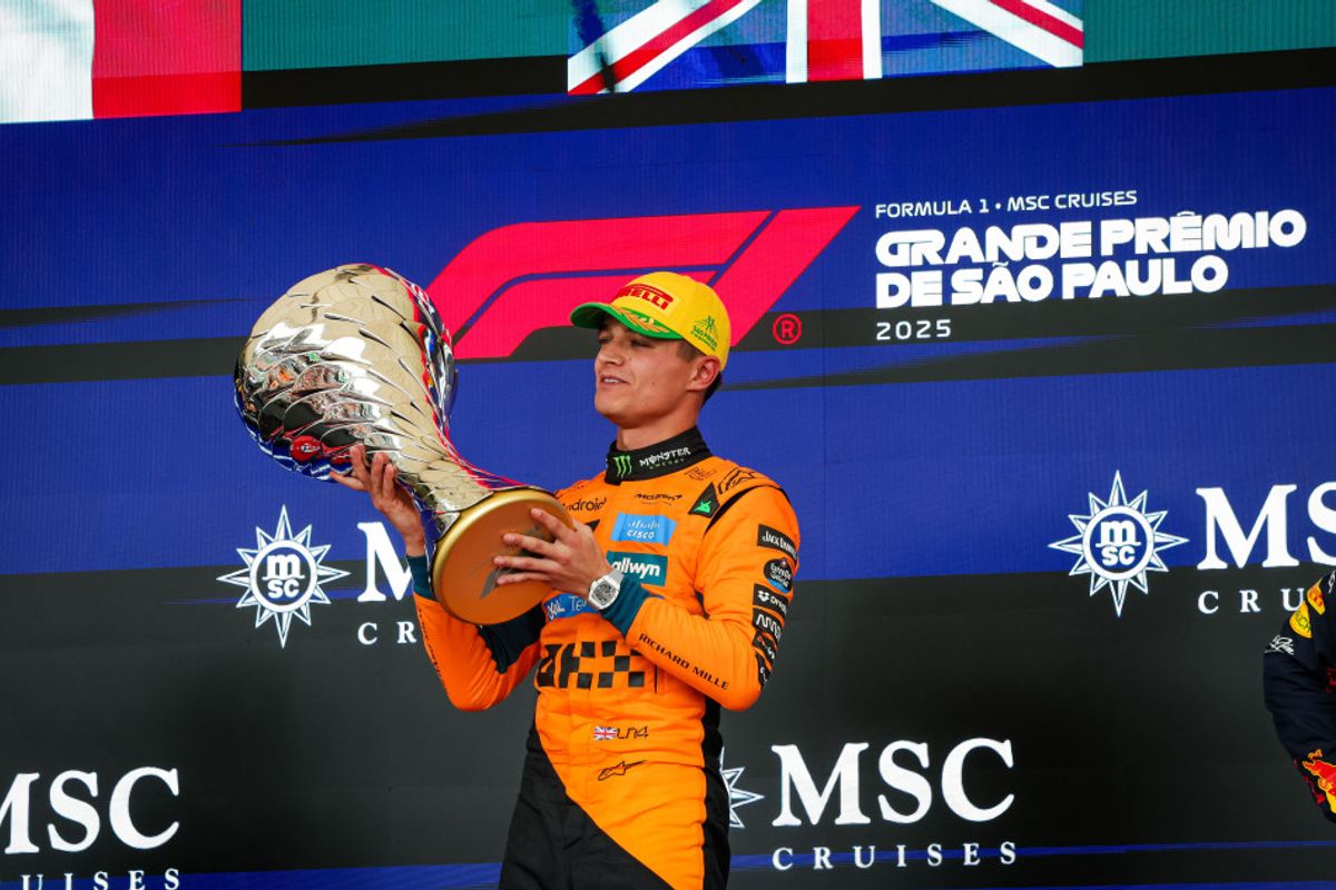 Norris wins Brazilian GP to extend title lead
