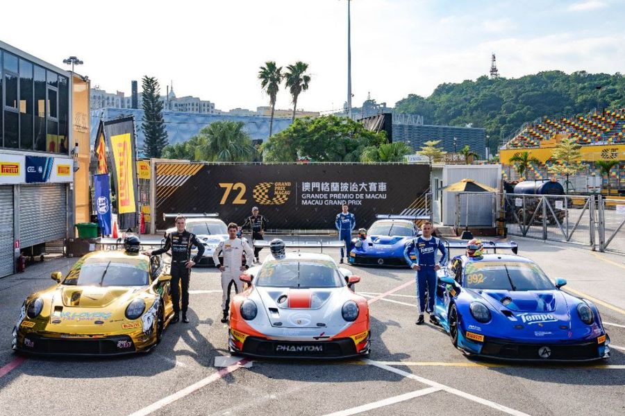 Five Porsche 911 GT3 R to tackle legendary Macau Grand Prix