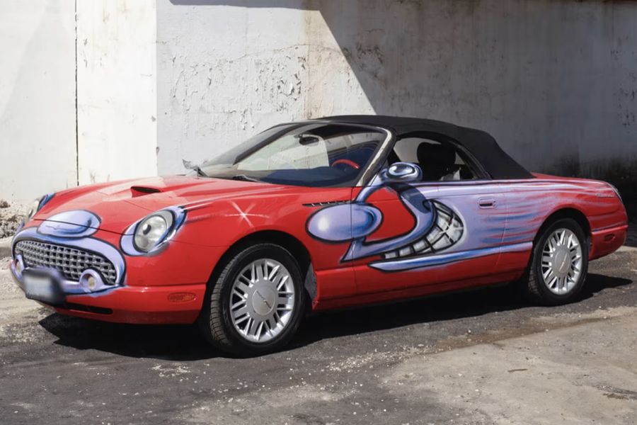 Custom Scharf Paint Scheme Ford Thunderbird Convertible @ Mecum 