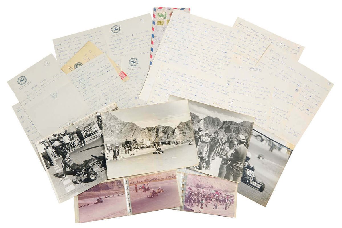 Two autograph letters by Formula One legend Ayrton Senna at Christie's