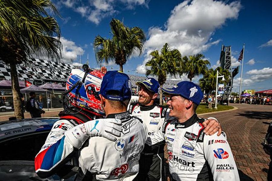 Back-to-Front for Paul Miller Racing BMW in GTD PRO at Rolex 24 At Daytona