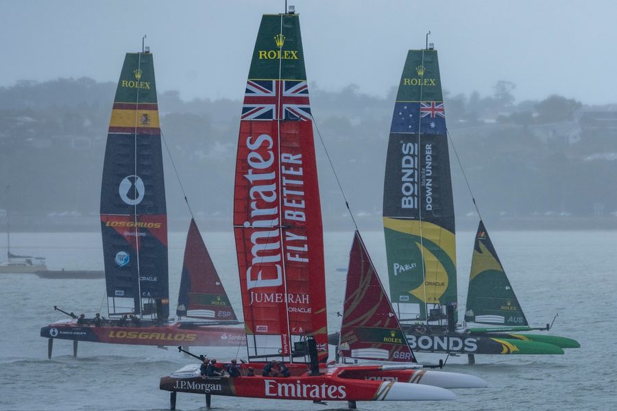 Emirates GBR runners-up in Auckland on wild day on Waitematā Harbour, review
