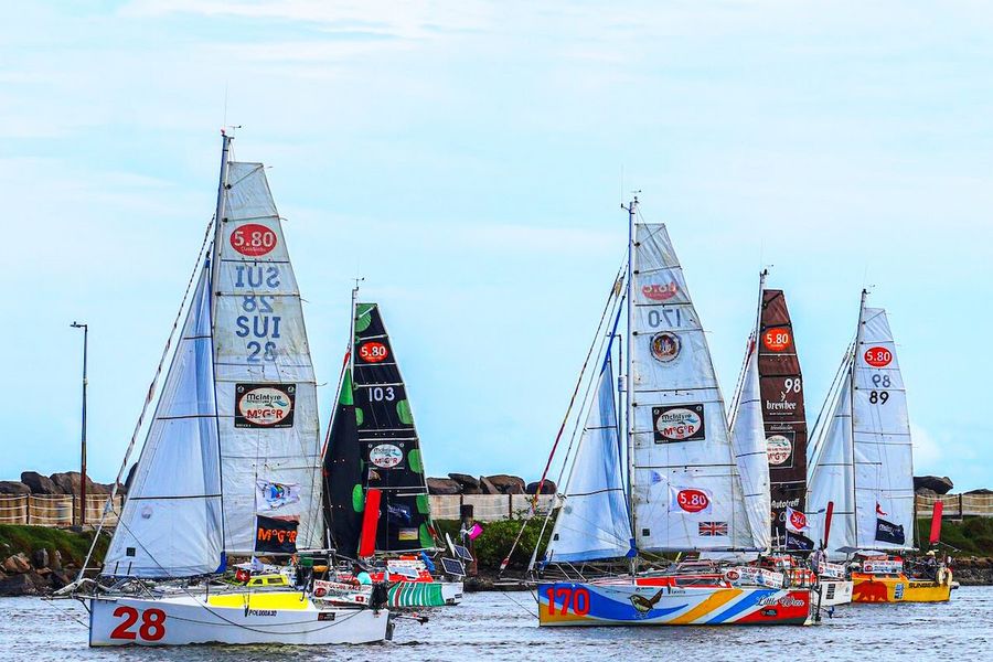 McIntyre Mini Globe Fleet on the last leg of solo around the world race