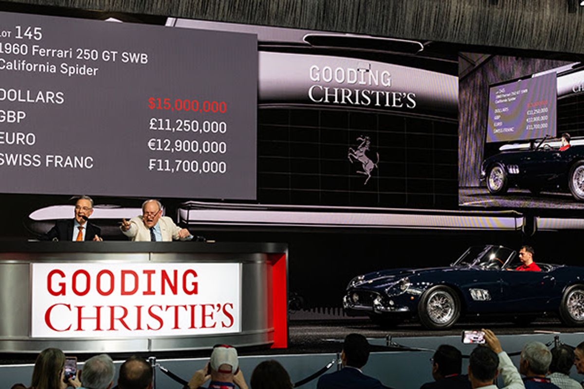 Gooding Christie’s sells Ferrari California Spider for $16.5m+ in Florida, results