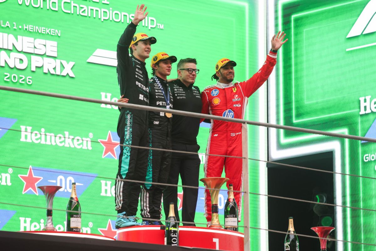  Antonelli takes first grand prix win ahead of Russell and Hamilton