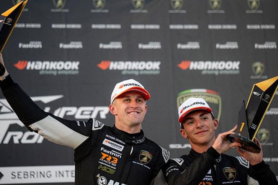 Bamber, De La Torre Double Up in Lamborghini Super Trofeo at Sebring