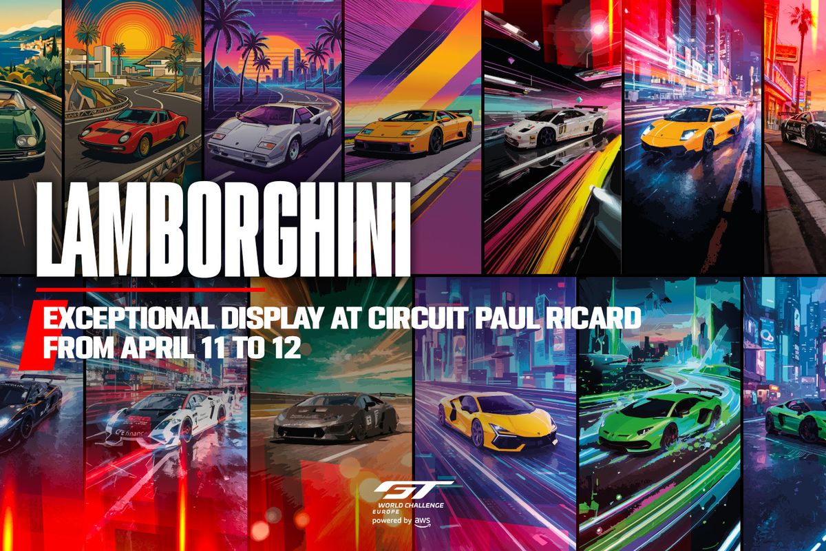 GT World opener @ Paul Ricard to feature incredible Lamborghini supercar display