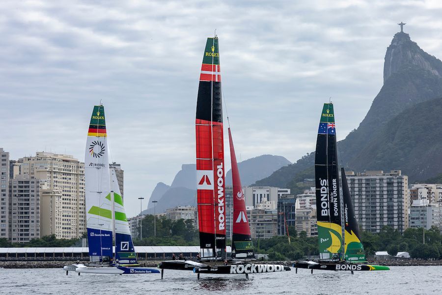 Aussies Lead by a Point After Wild Opening Day in Rio SailGP