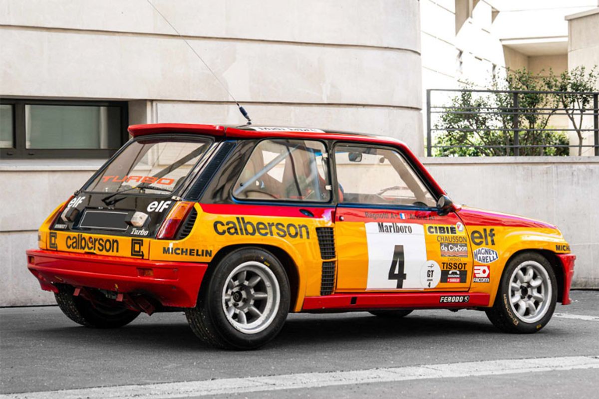 Stil available @ Aguttes Tour Auto:   Works Renault 5 Turbo Group 4
