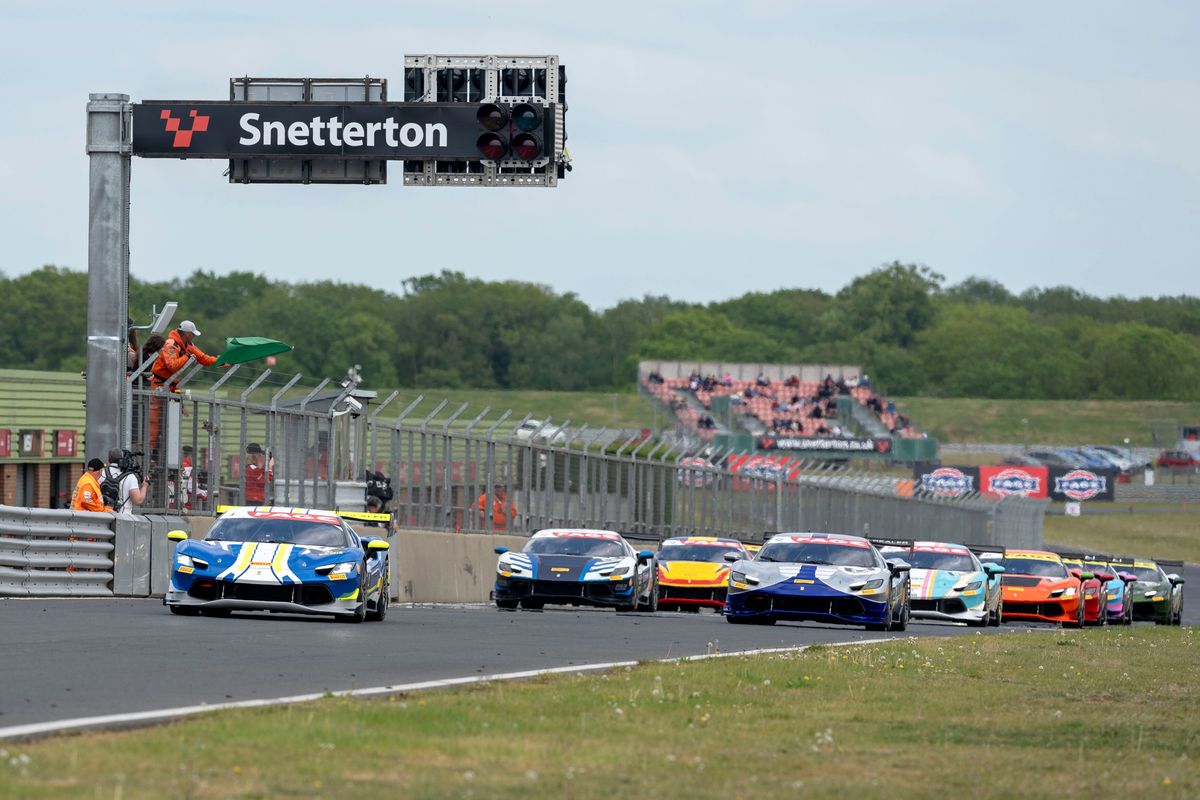 Maximum Ferrari Challenge Trofeo Pirelli UK points for  Yates &  Beighton first podium for Ran